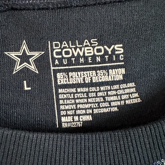 Dallas Cowboys Men’s Large Pullover Fleece  Club Collection Limited Edition -NWT - Picture 7 of 11